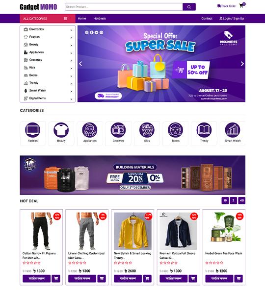 Single Vendor E-commerce Laravel